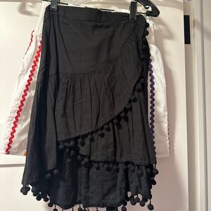 Buggy wrap tie skirt and matching top set